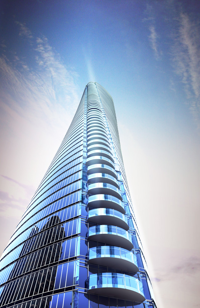 Trump Vancouver features a total rotation of 45 degrees A Twist on Luxury